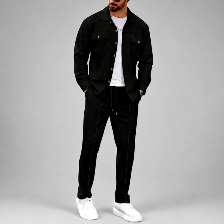 Coleman - Men's Textured 2-Piece Jacket & Pants Matching Set 4