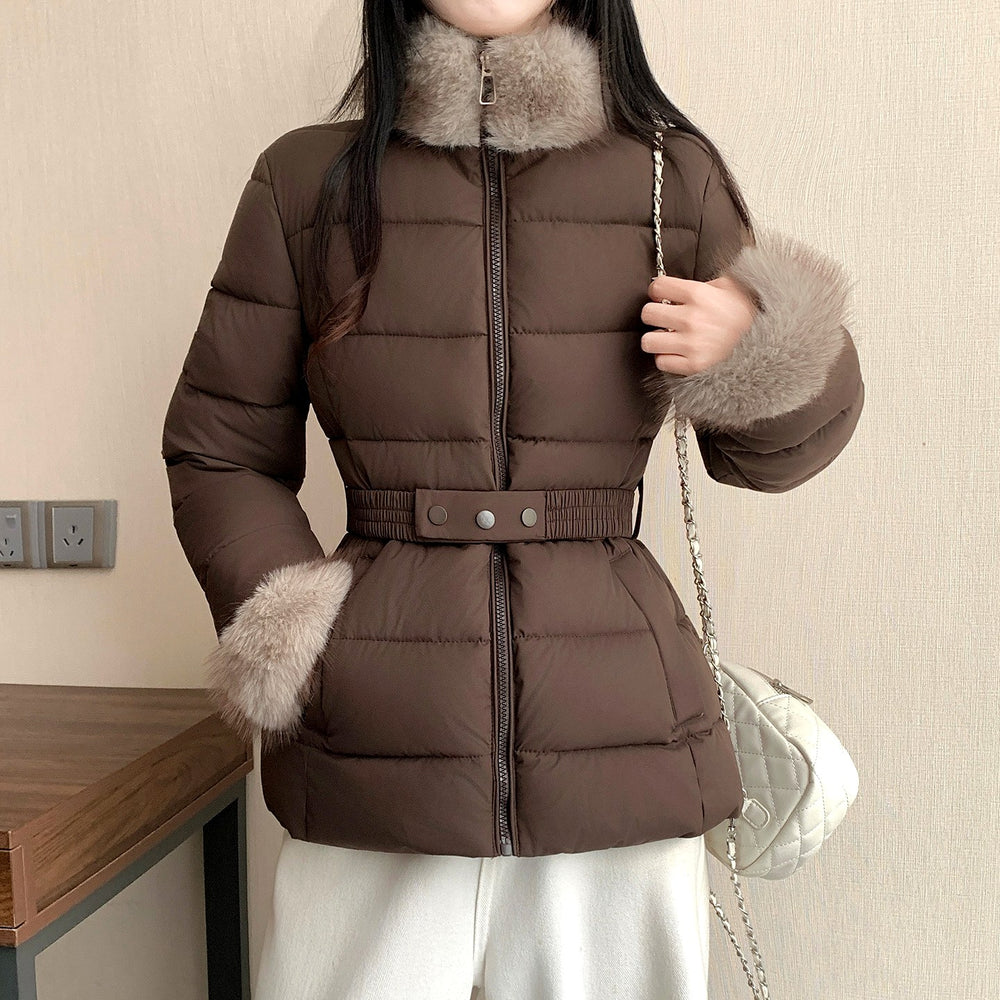 Colette - Women’s Quilted Puffer Jacket with Faux Fur Trim 3