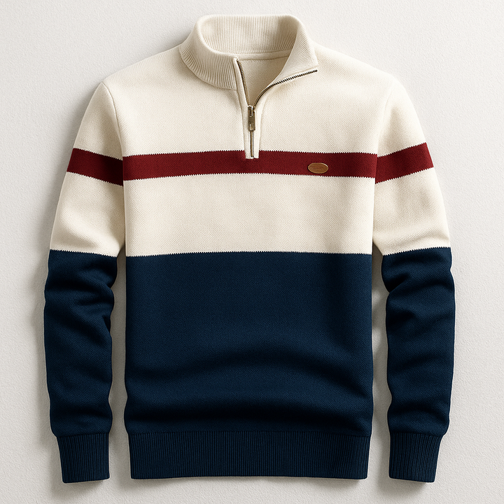 Colton - Men's Quarter-Zip Colorblock Pullover
