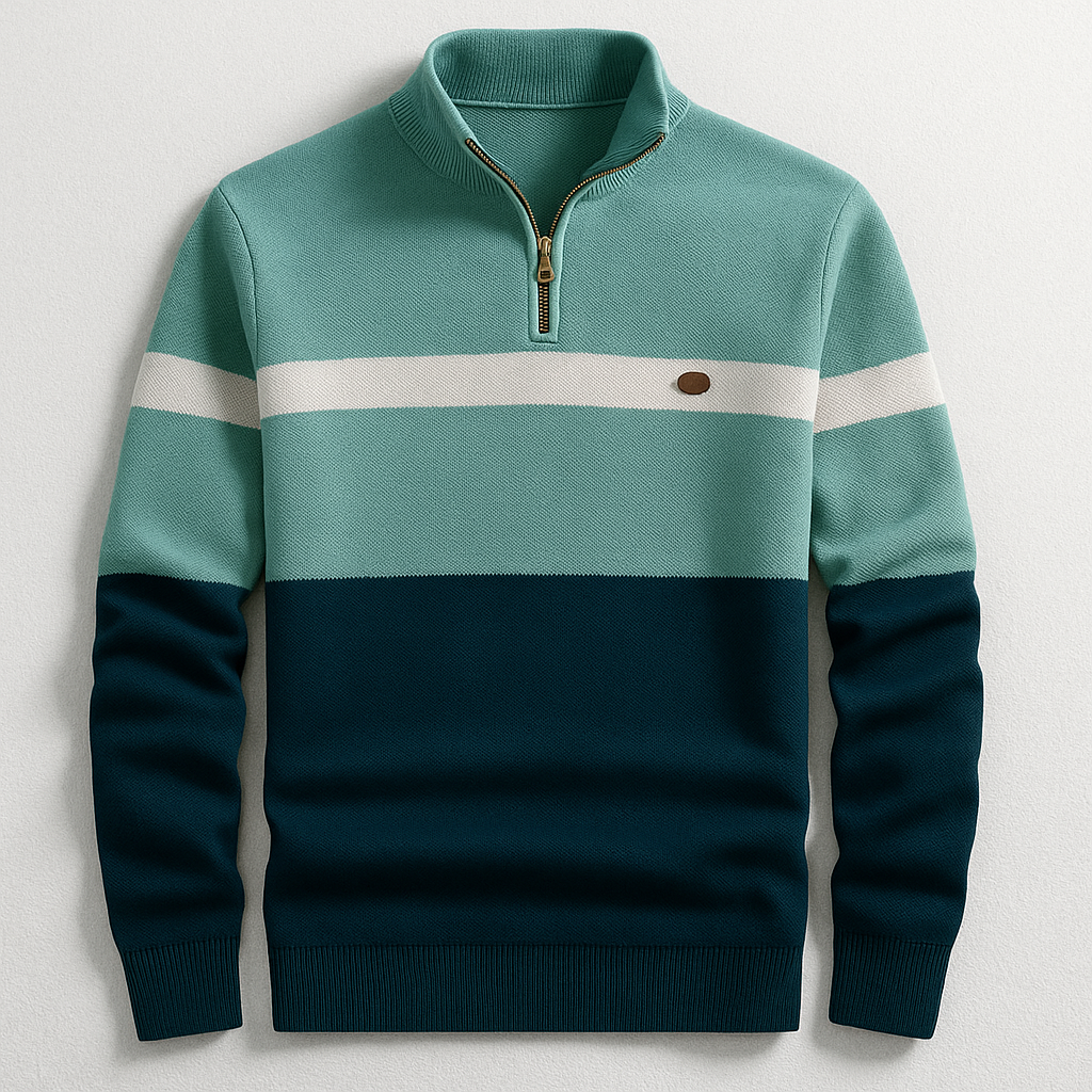 Colton - Men's Quarter-Zip Colorblock Pullover