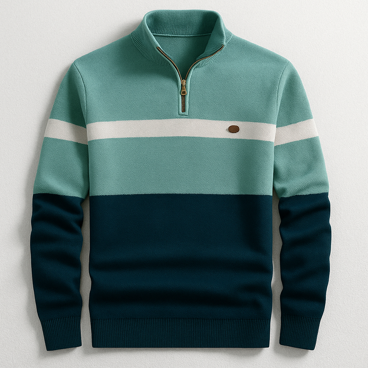 Colton - Men's Quarter-Zip Colorblock Pullover