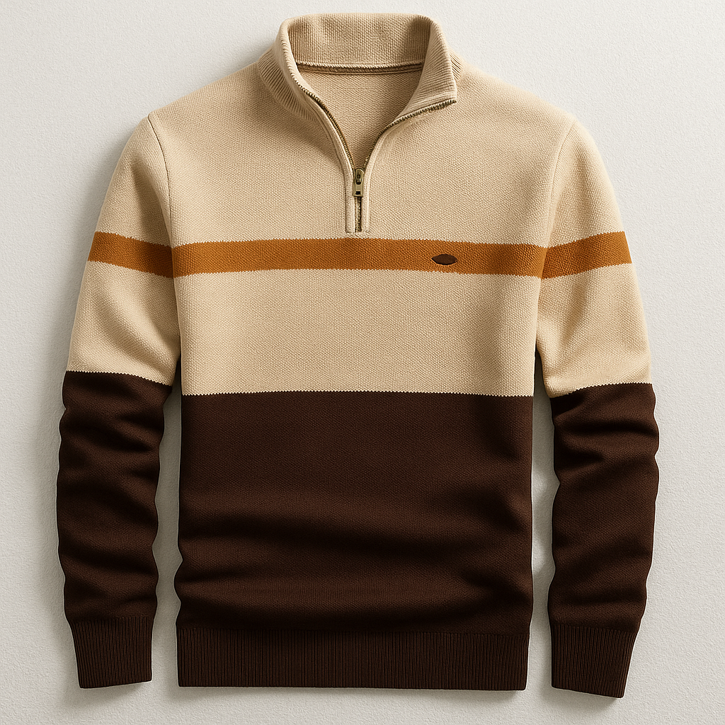 Colton - Men's Quarter-Zip Colorblock Pullover