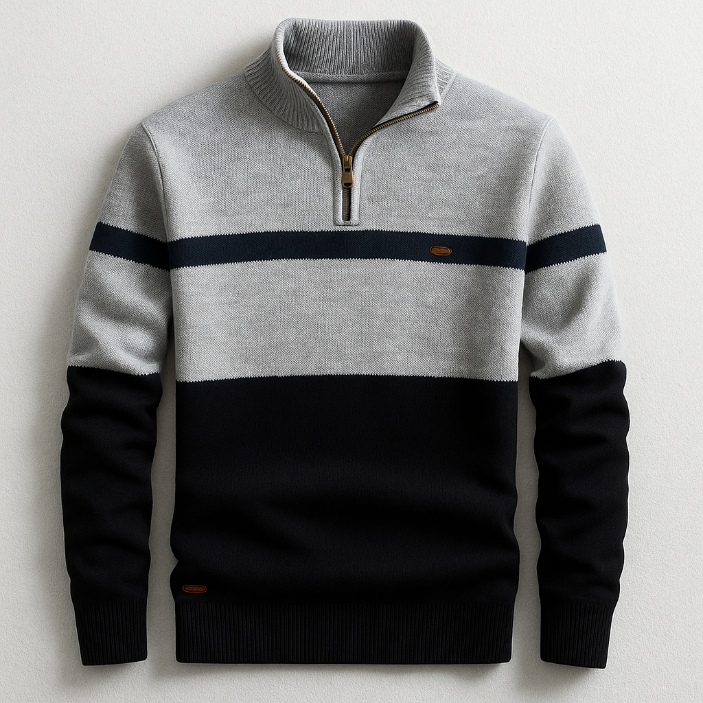 Colton - Men's Quarter-Zip Colorblock Pullover