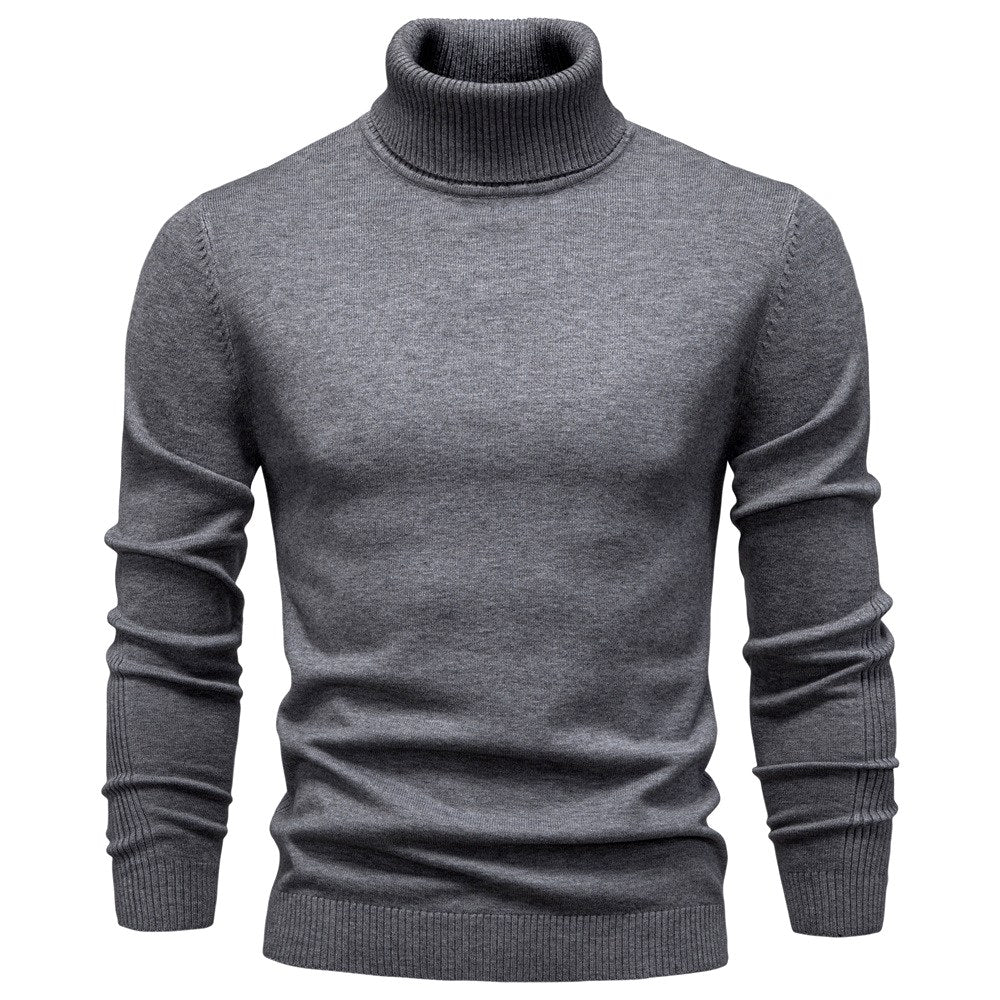 Connor - Men's Slim Fit Turtleneck Knit Sweater 2