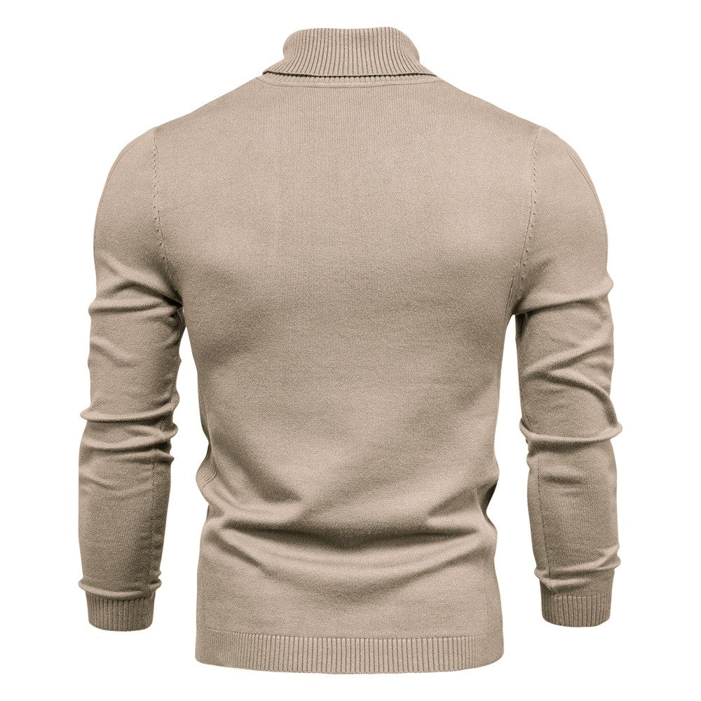 Connor - Men's Slim Fit Turtleneck Knit Sweater 7