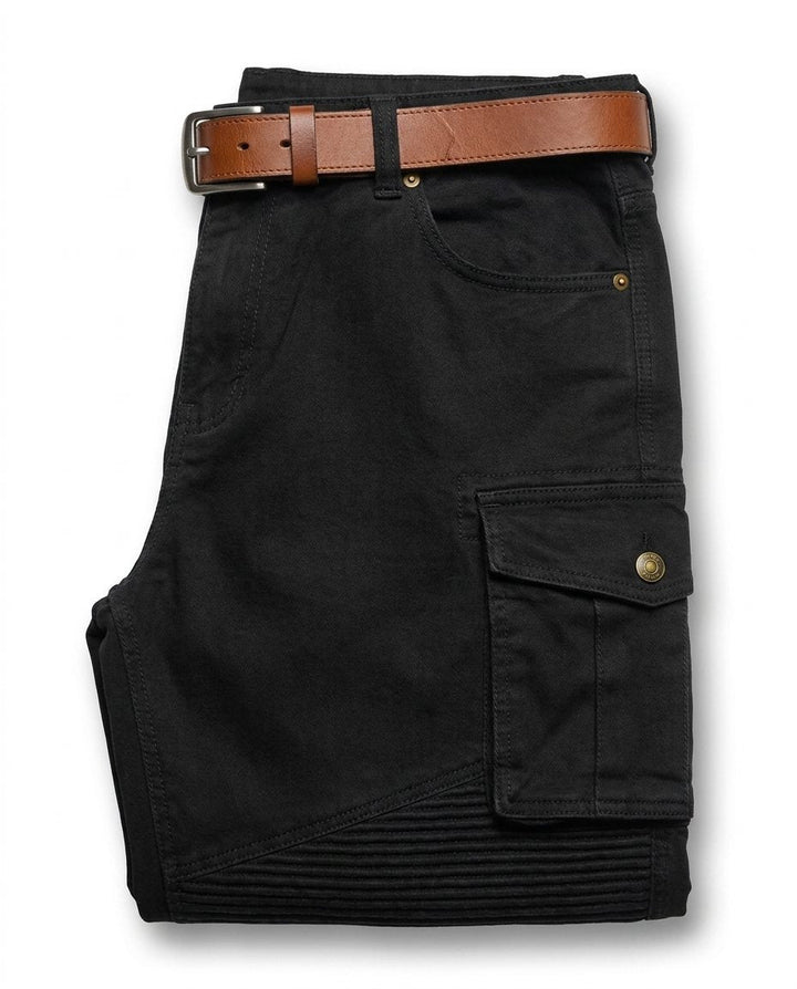 Conrad - Men's Cargo Trousers with Tapered Fit and Knee Panels