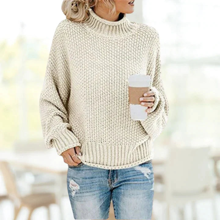 Cordelia - Women's Textured Turtleneck Sweater