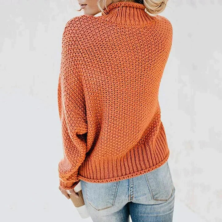 Cordelia - Women's Textured Turtleneck Sweater