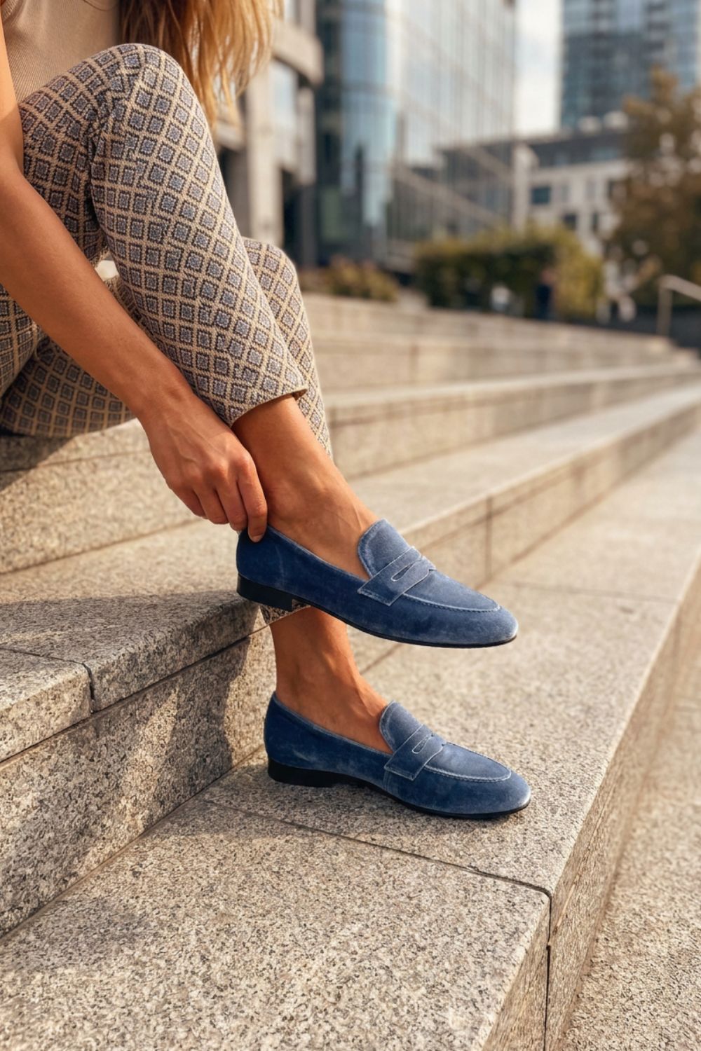 Cordelia - Women's Velvet Penny Loafer