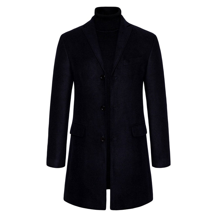 Crispin - Men's Wool Tailored Knee-Length Coat 2