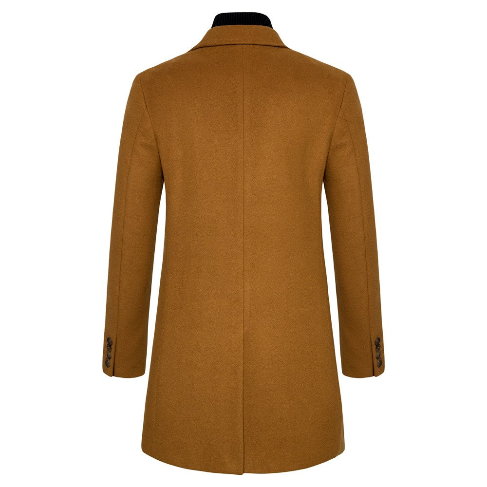 Crispin - Men's Wool Tailored Knee-Length Coat 3
