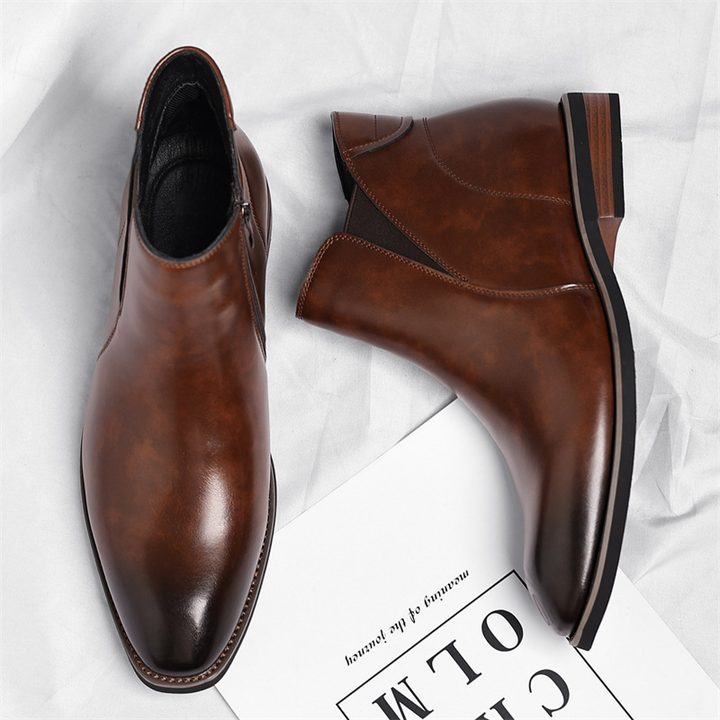 Cristiano - Men's Leather Chelsea Boots