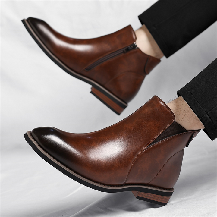Cristiano - Men's Leather Chelsea Boots