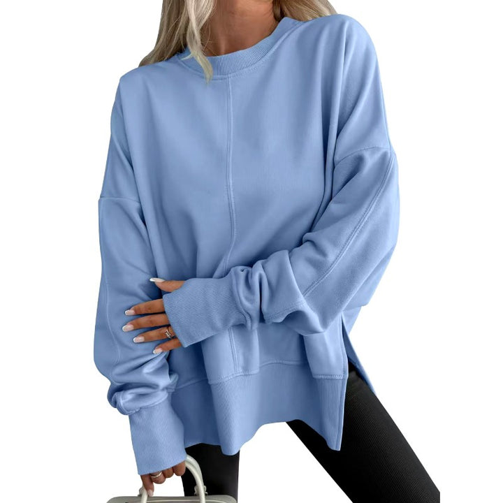 Damaris - Women's Oversized Crew Neck Drop Shoulder Sweatshirt 1