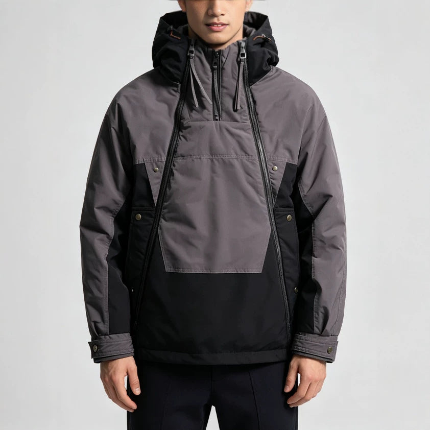 Damson - Men's Colorblock Tactical Anorak Jacket 1