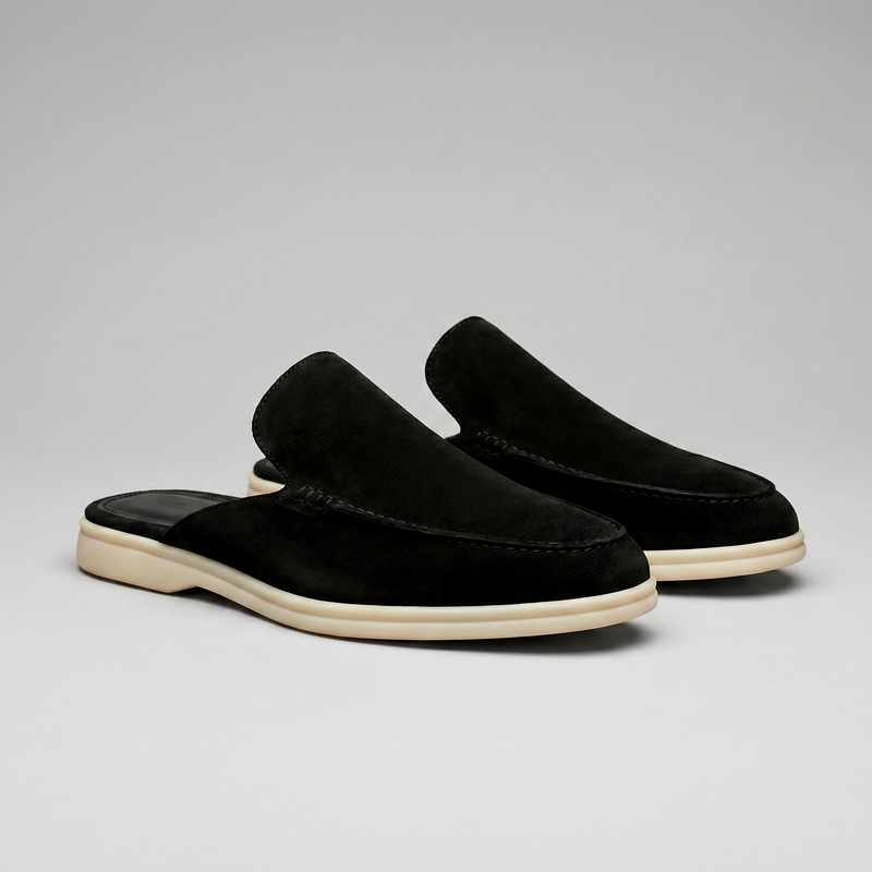 Dare - Men’s Suede Slip-On Mule Loafers