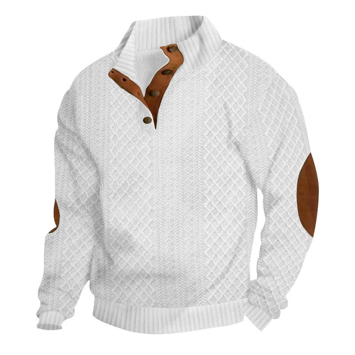 Darrion - Men's Cable Knit Stand Collar Sweater 1