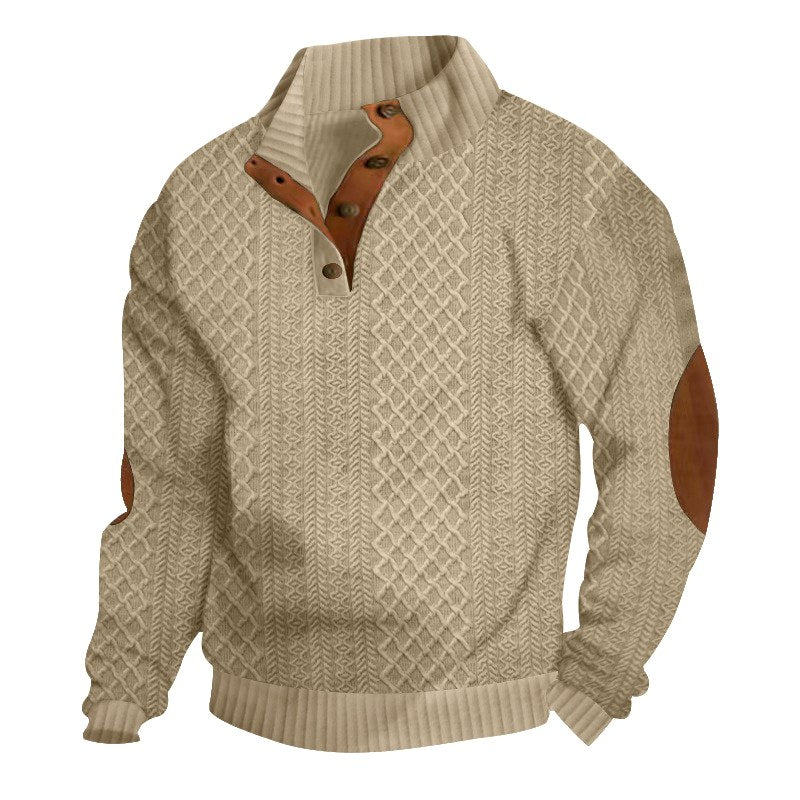 Darrion - Men's Cable Knit Stand Collar Sweater 2