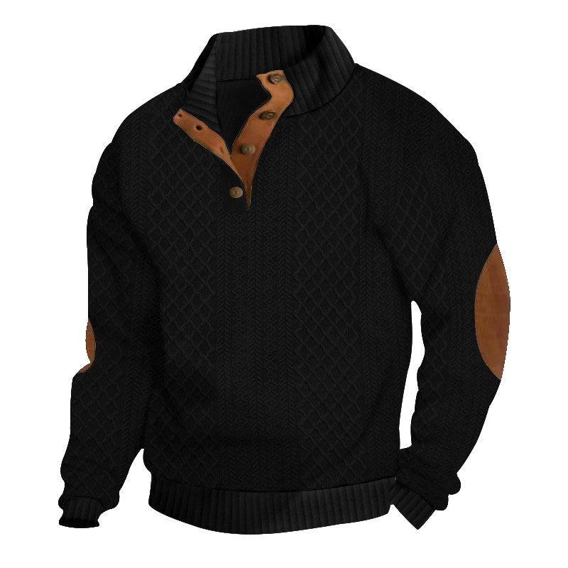 Darrion - Men's Cable Knit Stand Collar Sweater 3