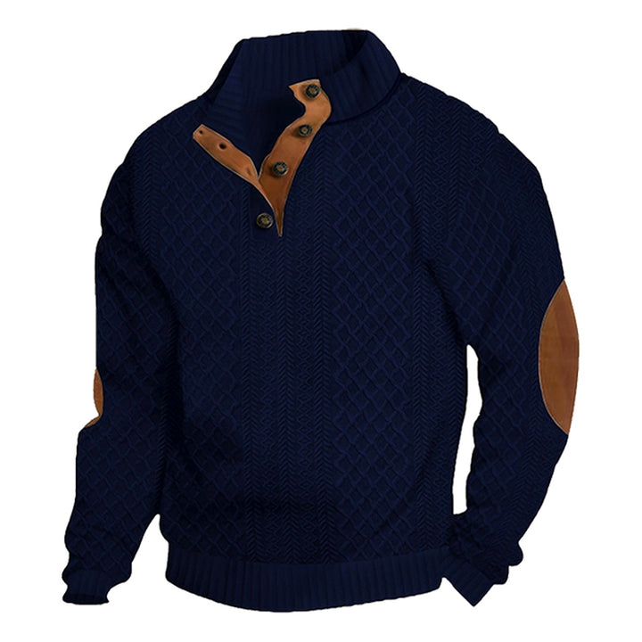 Darrion - Men's Cable Knit Stand Collar Sweater 4