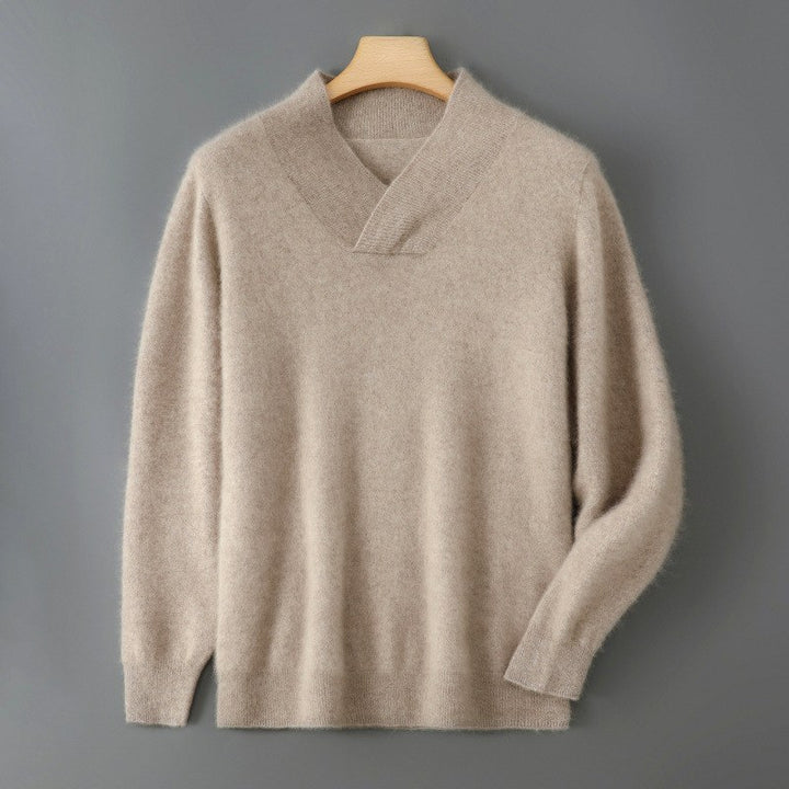 Darryl - Men's Wool Shawl Collar Pullover Sweater 8