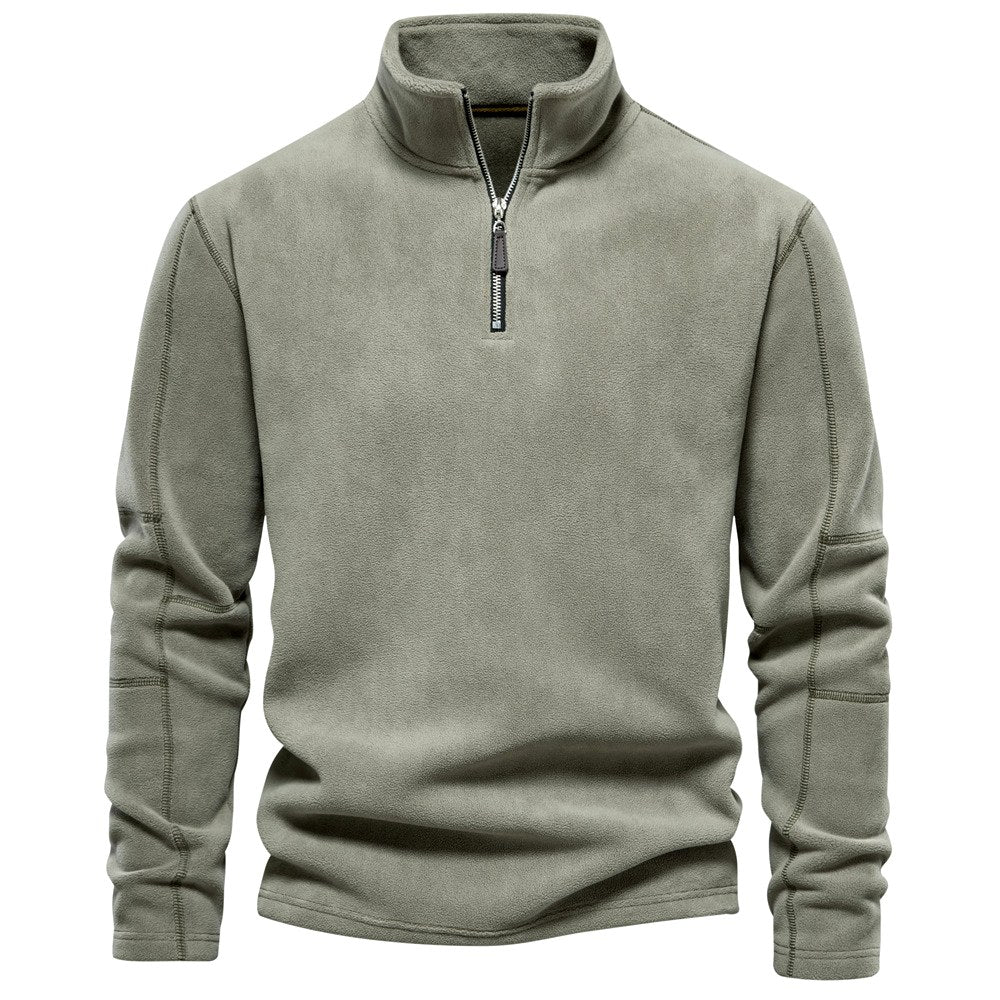 Denis - Men's Quarter-Zip Fleece Sweatshirt 1