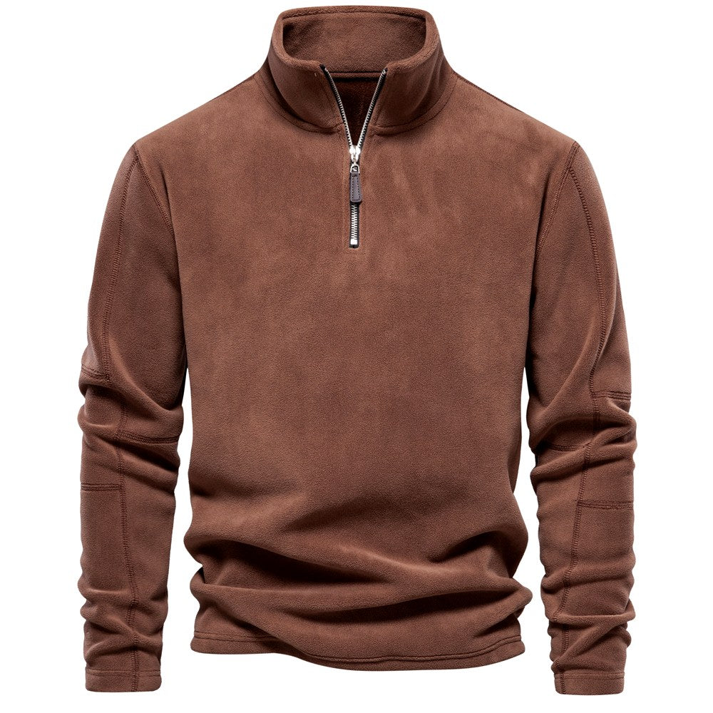 Denis - Men's Quarter-Zip Fleece Sweatshirt 4