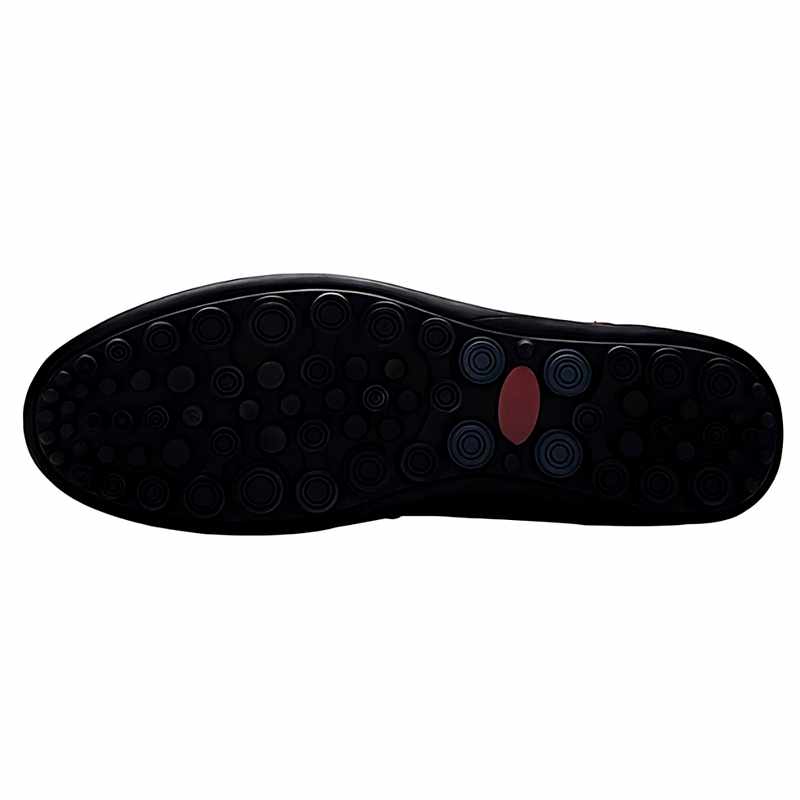 Dominique - Men's Perforated Leather Slip-On Loafers
