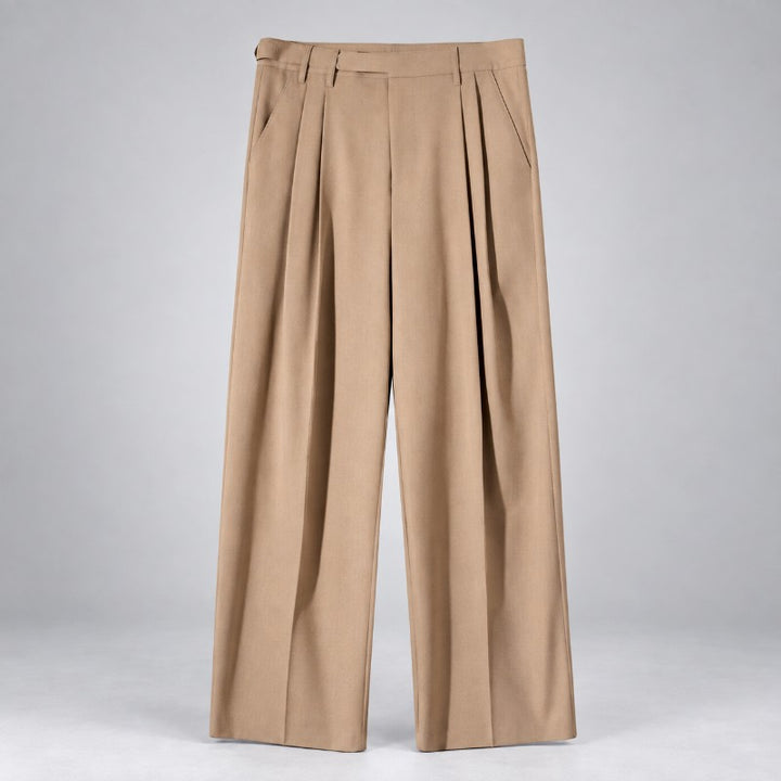 Donavan - Men’s Pleated Wide Leg Relaxed Fit Pants 5