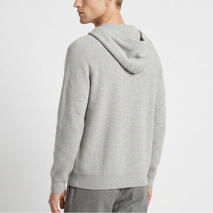 Drew - Men’s Merino Wool Zip-Up Hoodie
