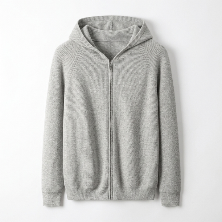 Drew - Men’s Merino Wool Zip-Up Hoodie