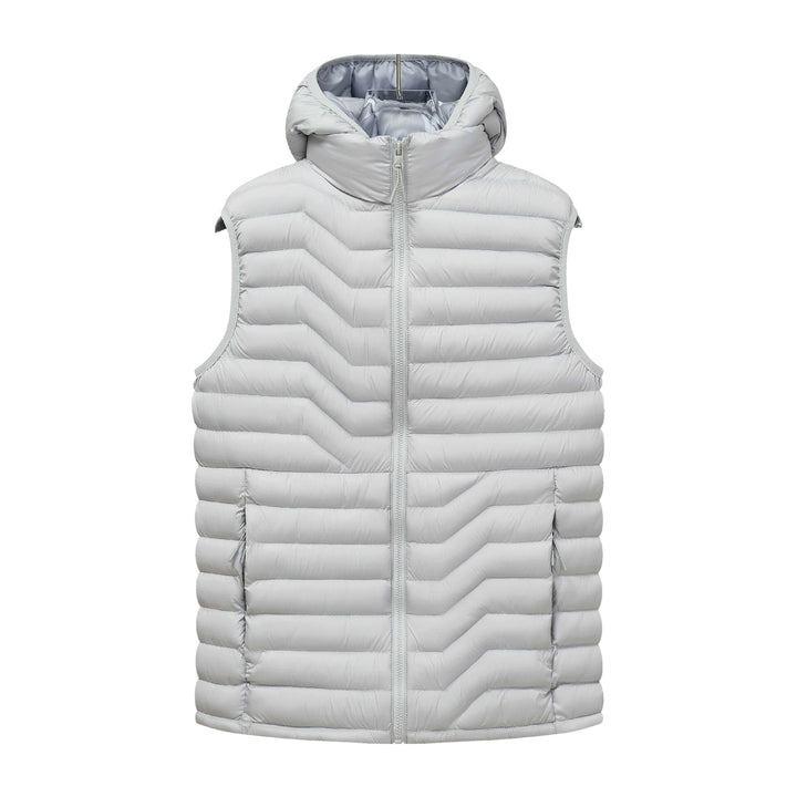Dudley - Men's Chevron Quilted Hooded Puffer Vest 2