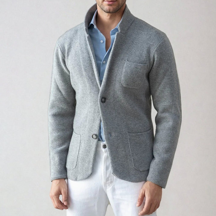 Eddie - Men's Button-Front Blazer with Patch Pockets
