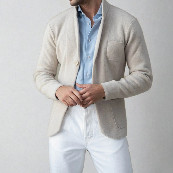 Eddie - Men's Button-Front Blazer with Patch Pockets
