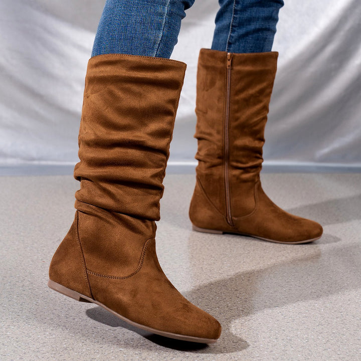 Editha - Women's Slouchy Knee-High Boots 2