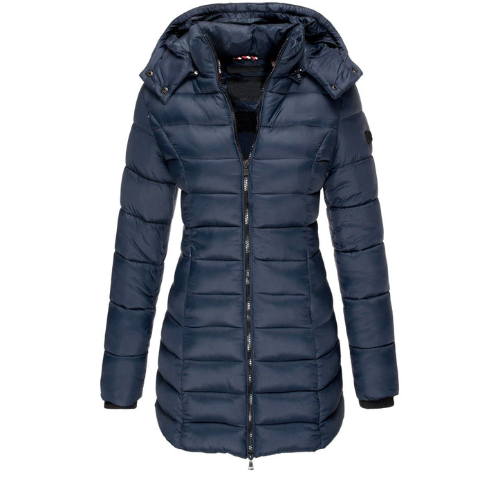 Elaine - Women’s Hooded Puffer Coat with Zip Closure 3