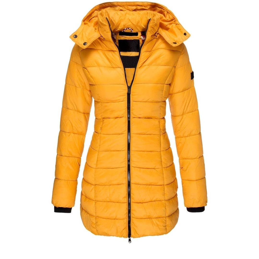 Elaine - Women’s Hooded Puffer Coat with Zip Closure 4