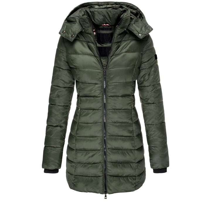 Elaine - Women’s Hooded Puffer Coat with Zip Closure 7