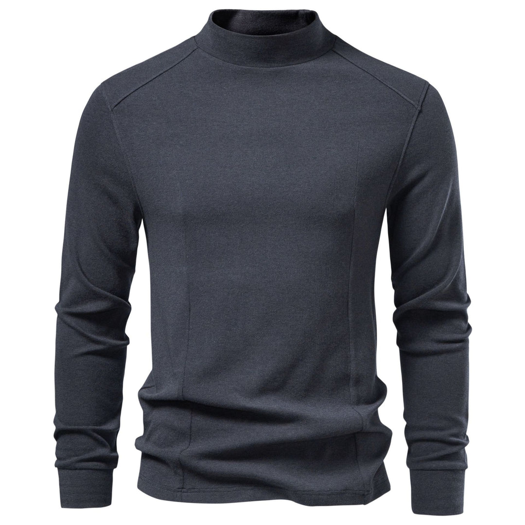 Elias - Men's Mock Neck Long Sleeve Shirt 1