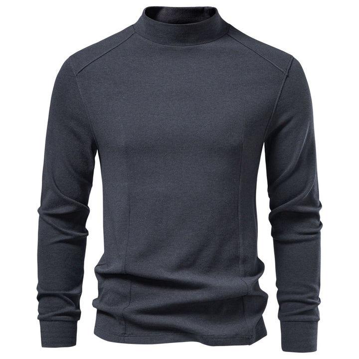 Elias - Men's Mock Neck Long Sleeve Shirt 1