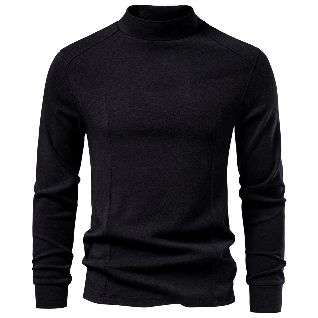 Elias - Men's Mock Neck Long Sleeve Shirt 4