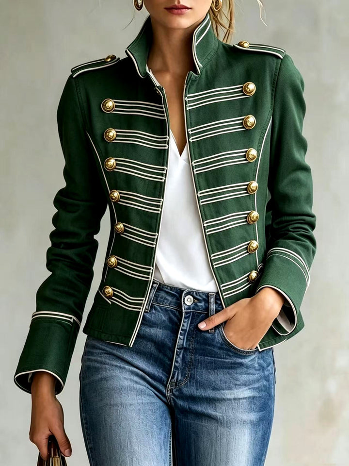 Emerie – Women’s Military Style Button Jacket 4