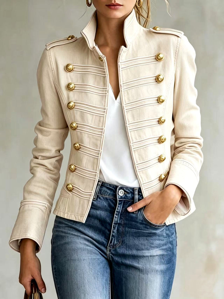 Emerie – Women’s Military Style Button Jacket 5