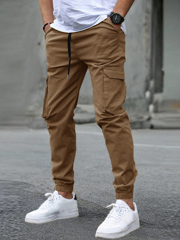 Enzo - Men's Cargo Joggers with Tapered Ankle