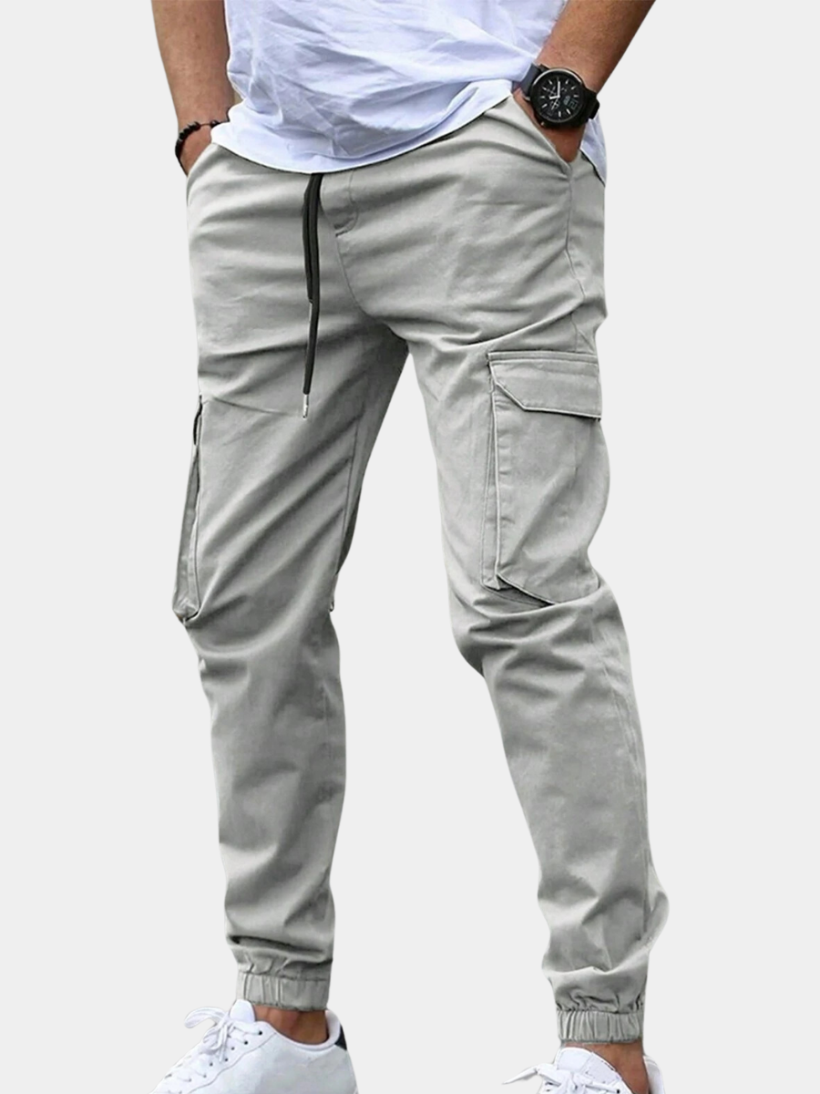 Enzo - Men's Cargo Joggers with Tapered Ankle