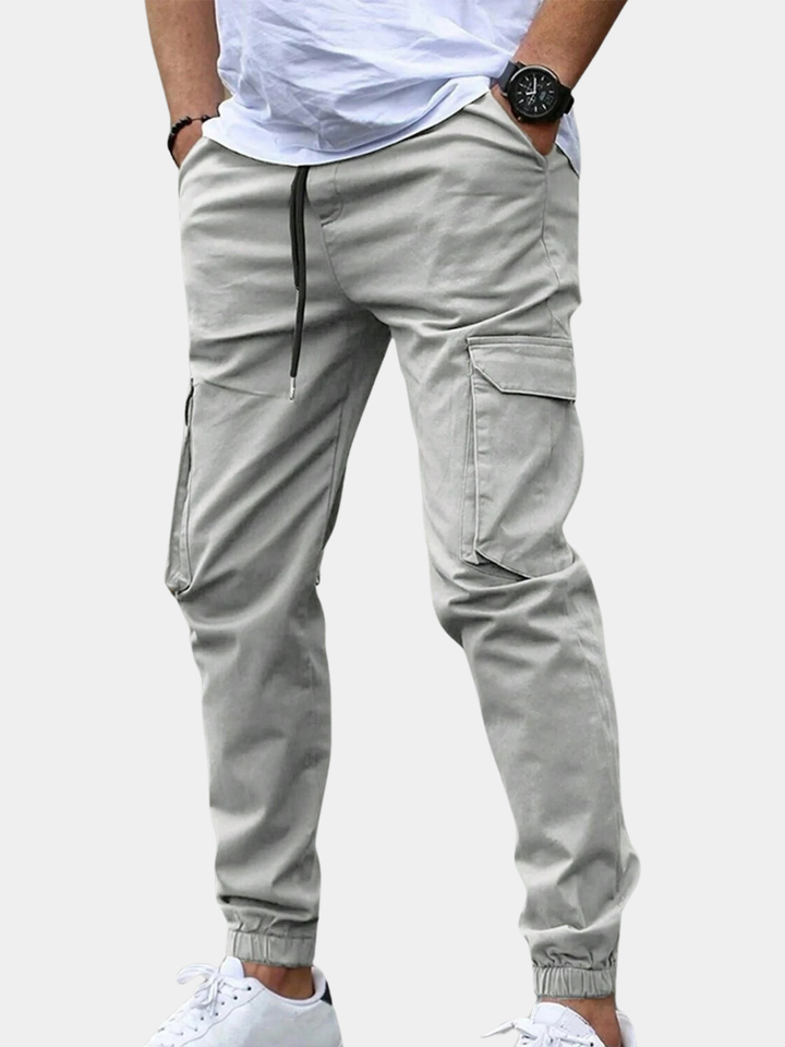 Enzo - Men's Cargo Joggers with Tapered Ankle
