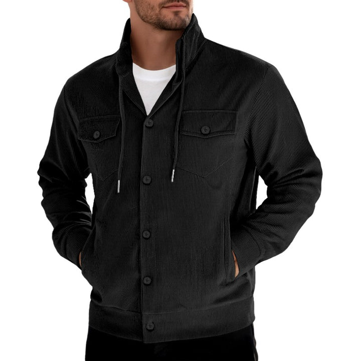 Eric - Men's Corduroy Button-Up Jacket with Pockets 1