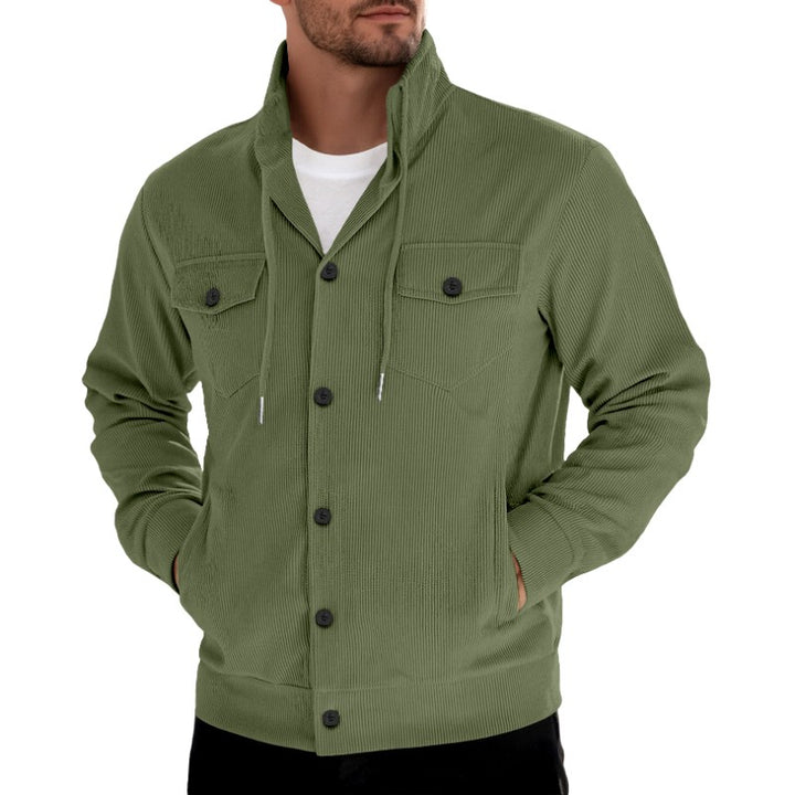 Eric - Men's Corduroy Button-Up Jacket with Pockets 3