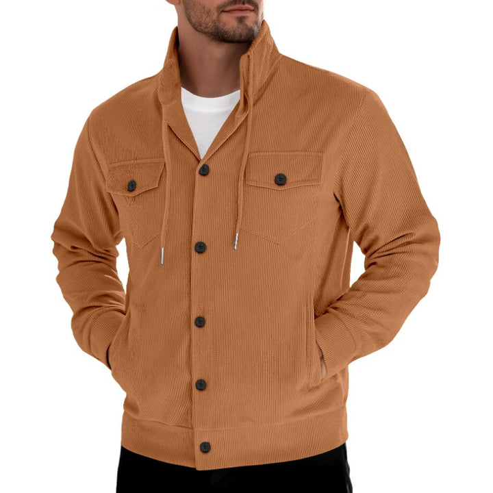Eric - Men's Corduroy Button-Up Jacket with Pockets 5