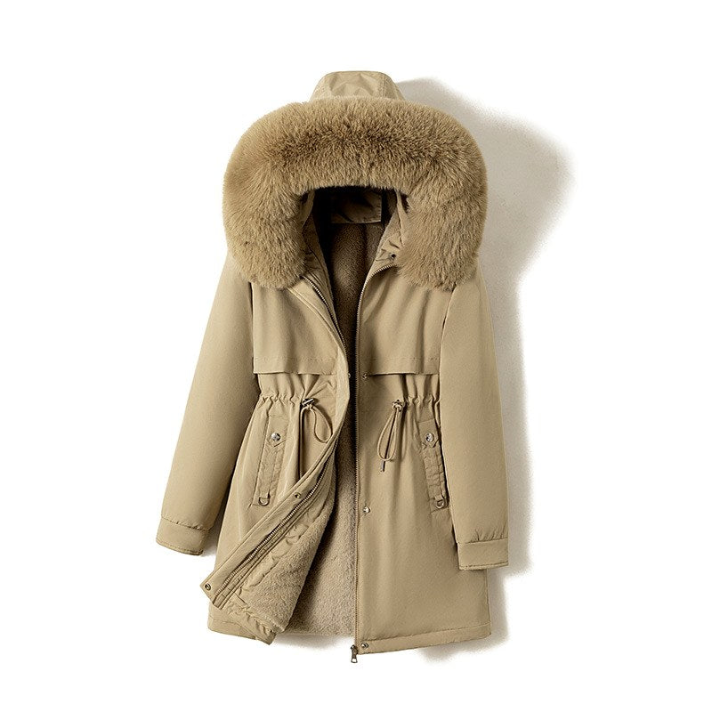 Estelle - Women's Fleece-Lined Faux Fur Hooded Parka 4
